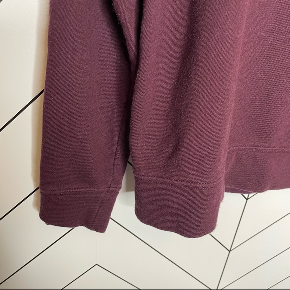 Athleta | Dynamic Crew Pullover Sweatshirt Top Burgundy Size XS - Picture 5 of 9